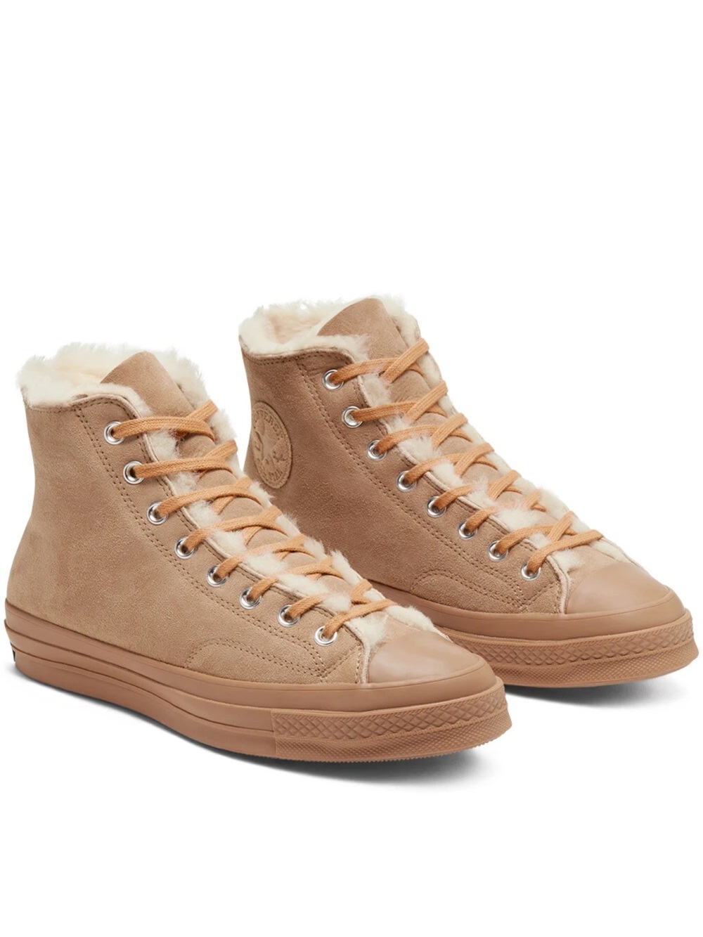 Converse Chuck 70 Genuine Shearling Lined Sneaker, 166318C Multi Sizes Iced Coff
